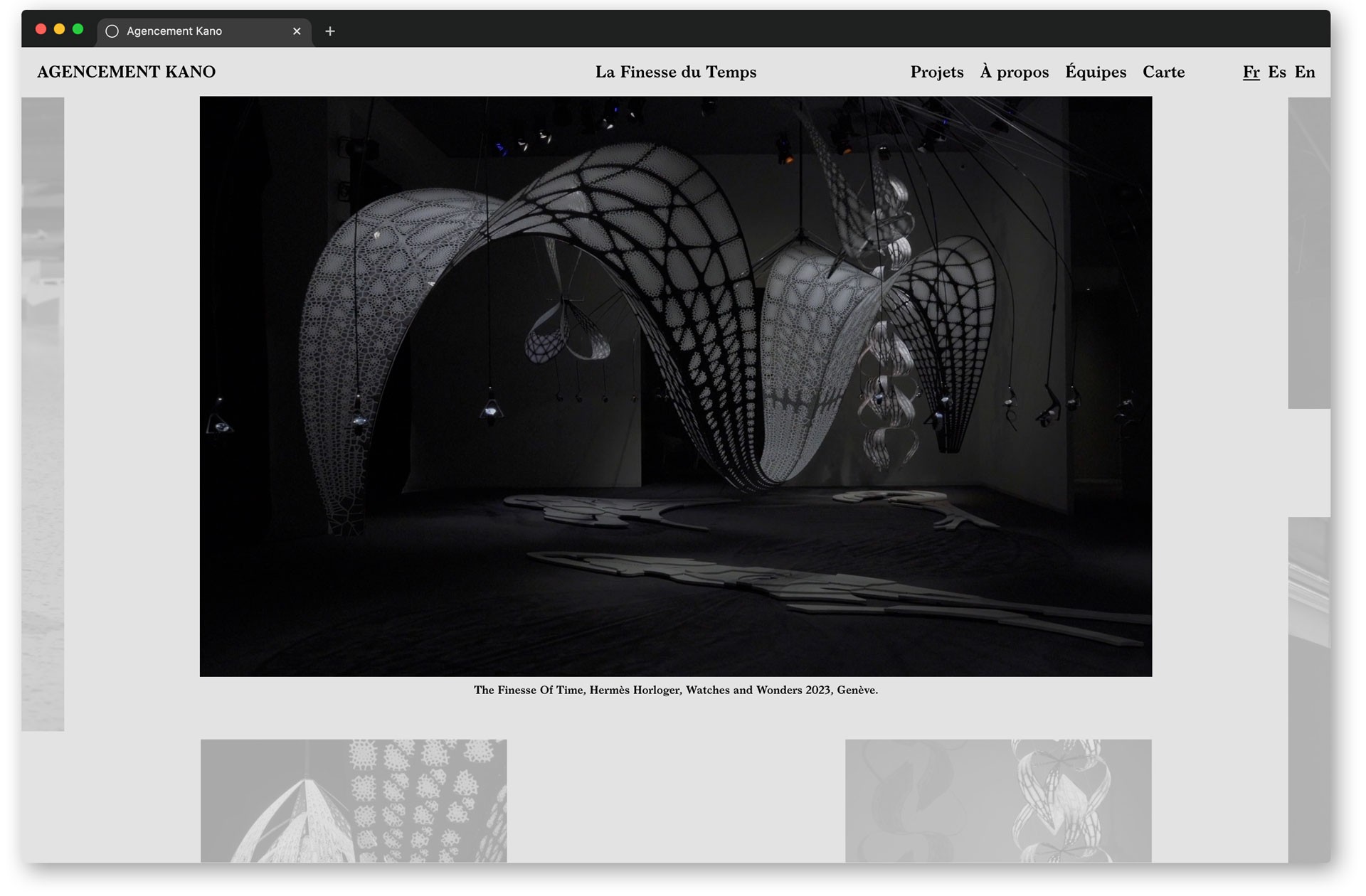 *Agencement Kano*, website (link: https://agencementkano.com/ text: (link)), Paris, 2023