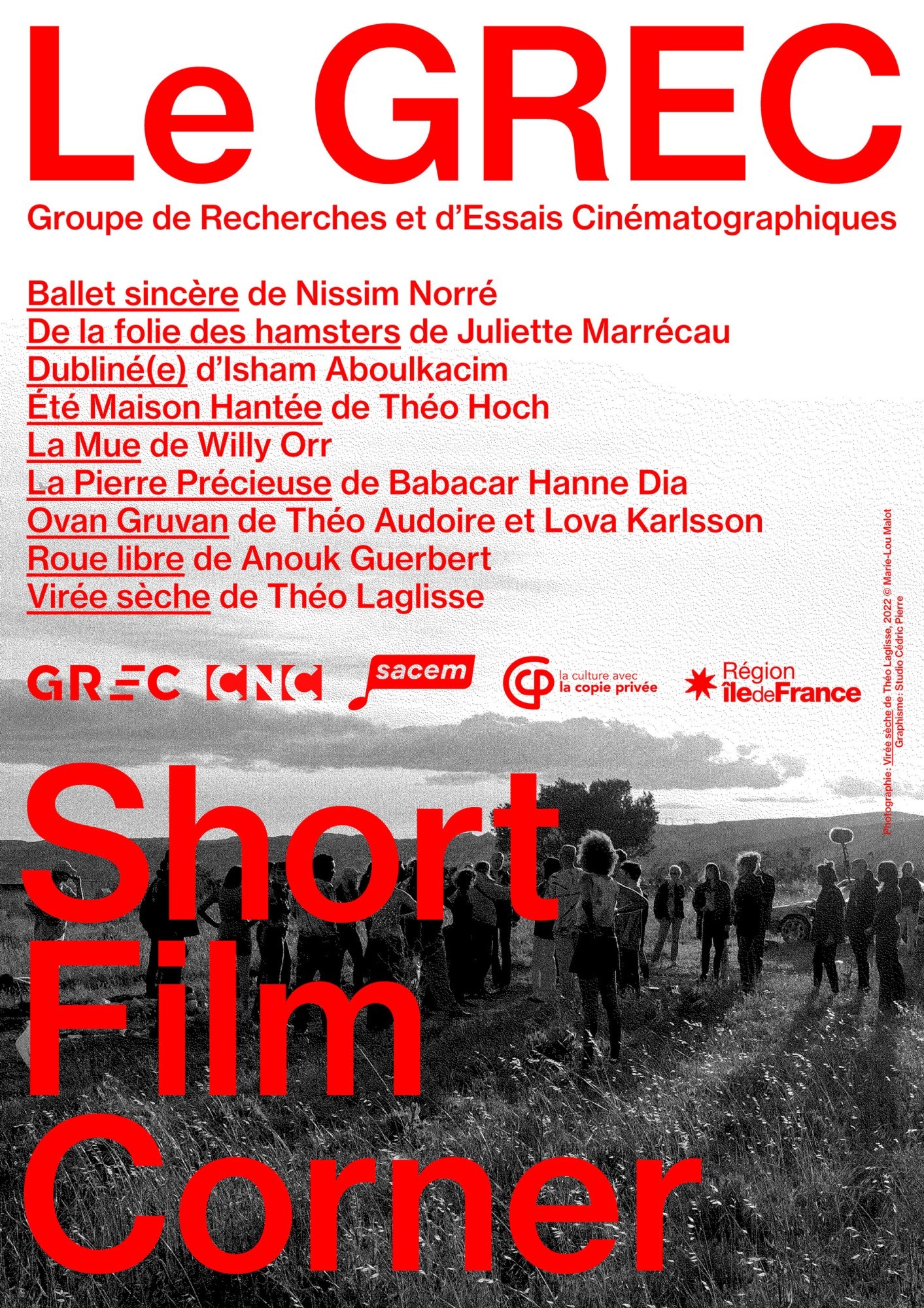 *Short Film Corner*, A1 poster, Groupe de Recherches et d’Essais Cinématographiques, Cannes, 2022