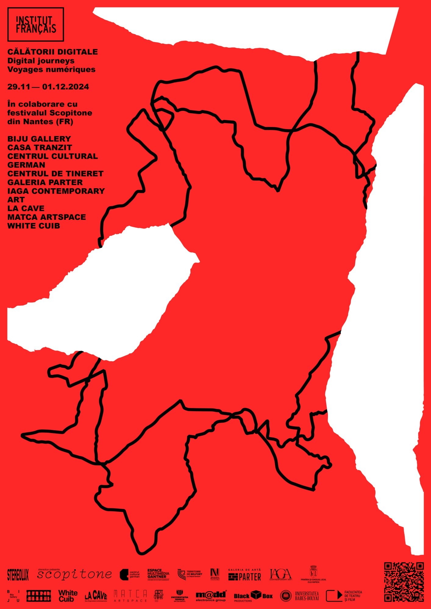 *Călătorii Digitale*, A1 poster, Institut français, Cluj-Napoca, 2024