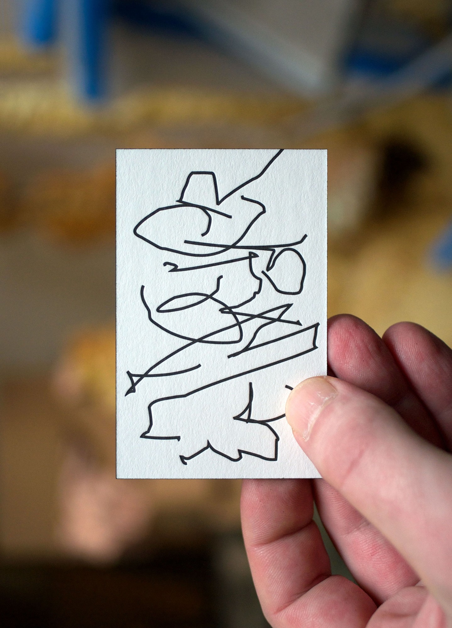 *Le Wonder*, visual identity, business card, 8,5 × 5,5 cm, letterpress, Bobigny, 2024