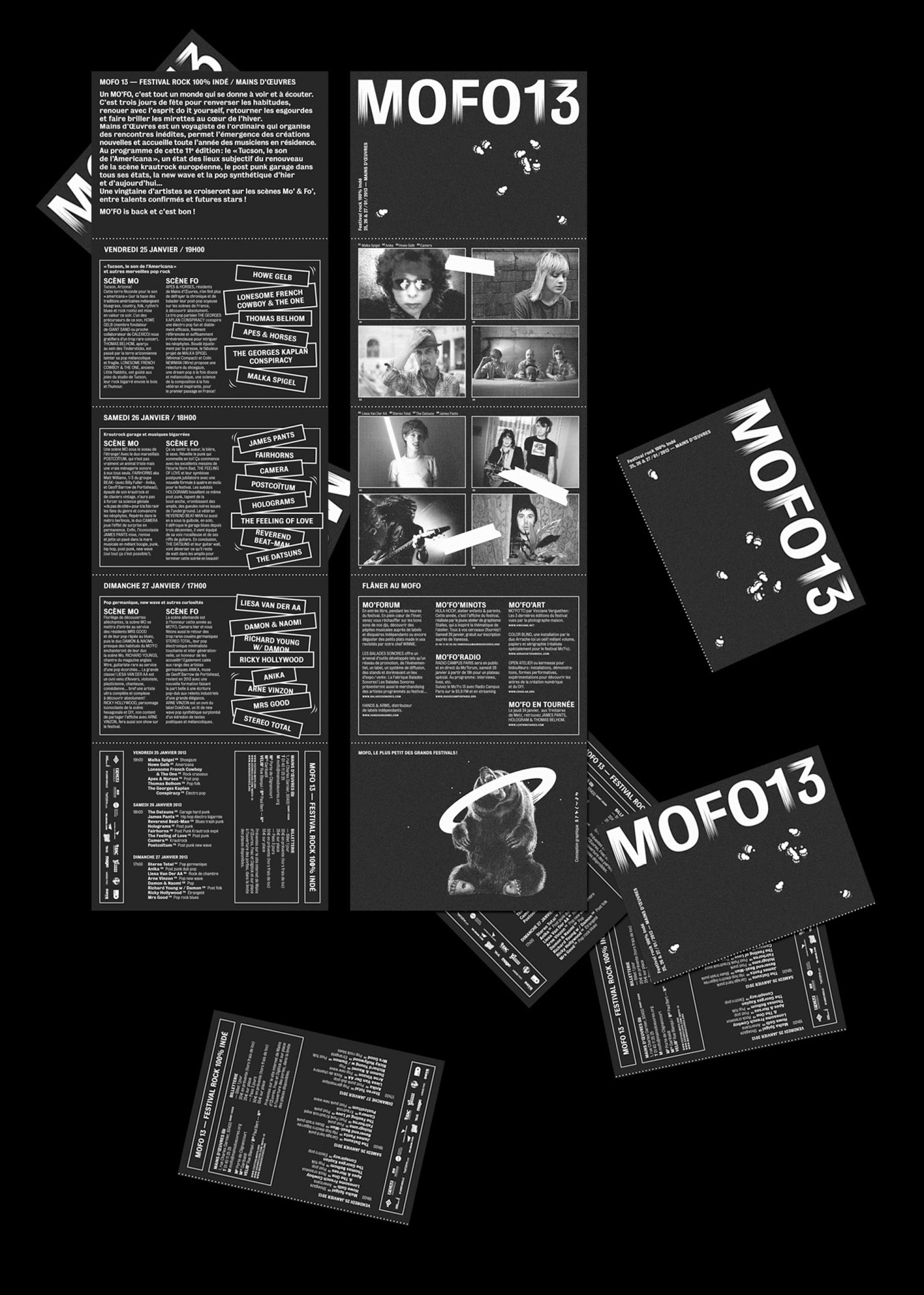 *MOFO*, visual identity, with Jérémy Glâtre, Mains d'Œuvres, Saint-Ouen, 2013