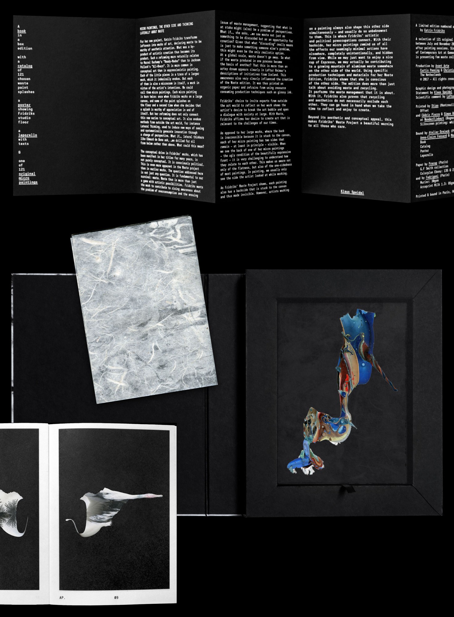 *Waste*, artist book, Katrin Fridriks, published by Avant Arte, Amsterdam, 2018