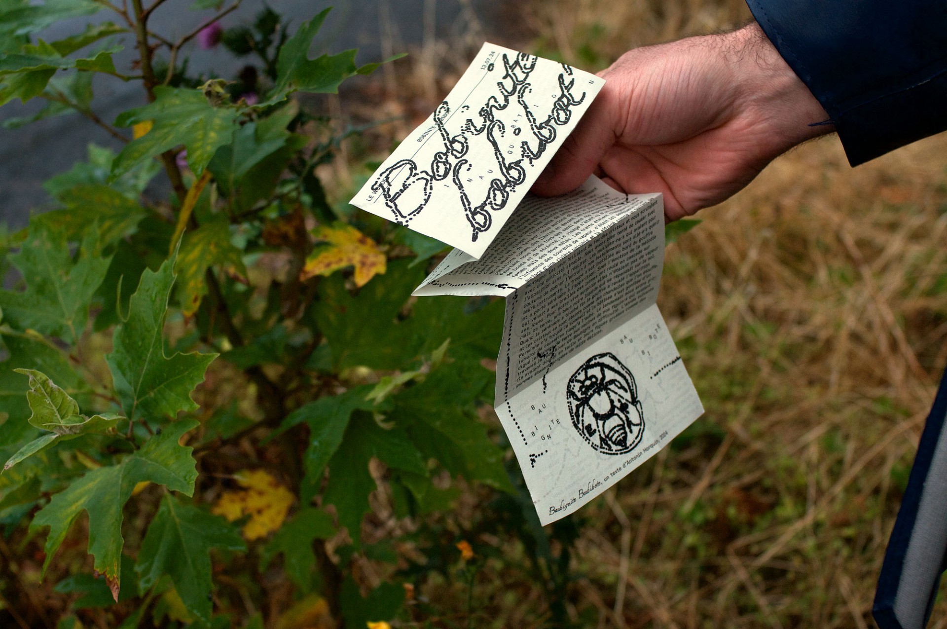 *Bobinite Bobibot'*, Le Wonder, program, 7 × 13 cm, Bobigny, 2024