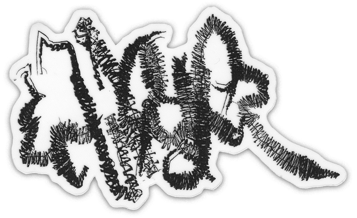 *Le Wonder*, logotype, autocollant, 6&nbsp;×&nbsp;3,5&nbsp;cm, Bobigny, 2026