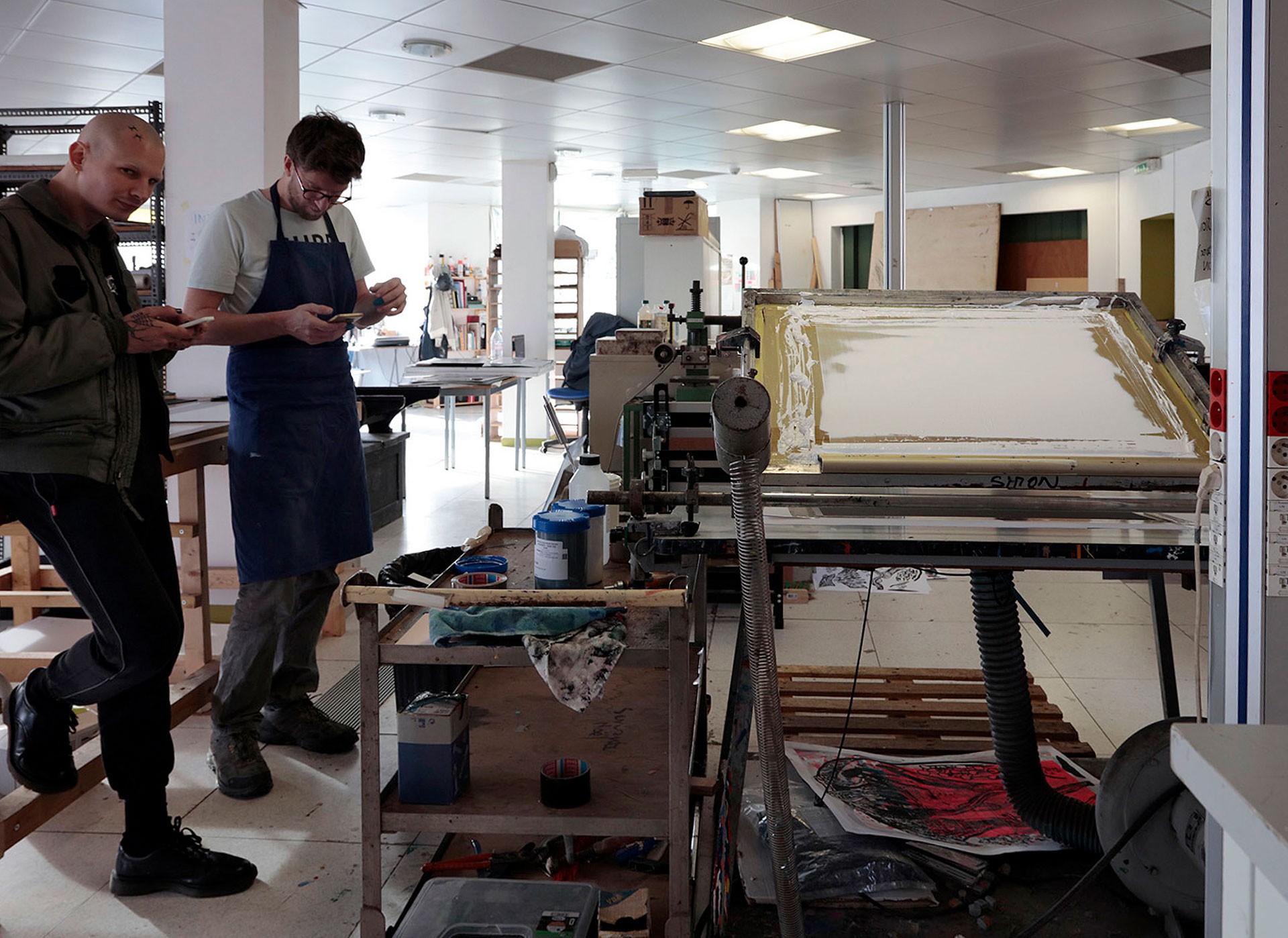 *Print studio*, work in progress, Wonder/Liebert, Bagnolet, 2018