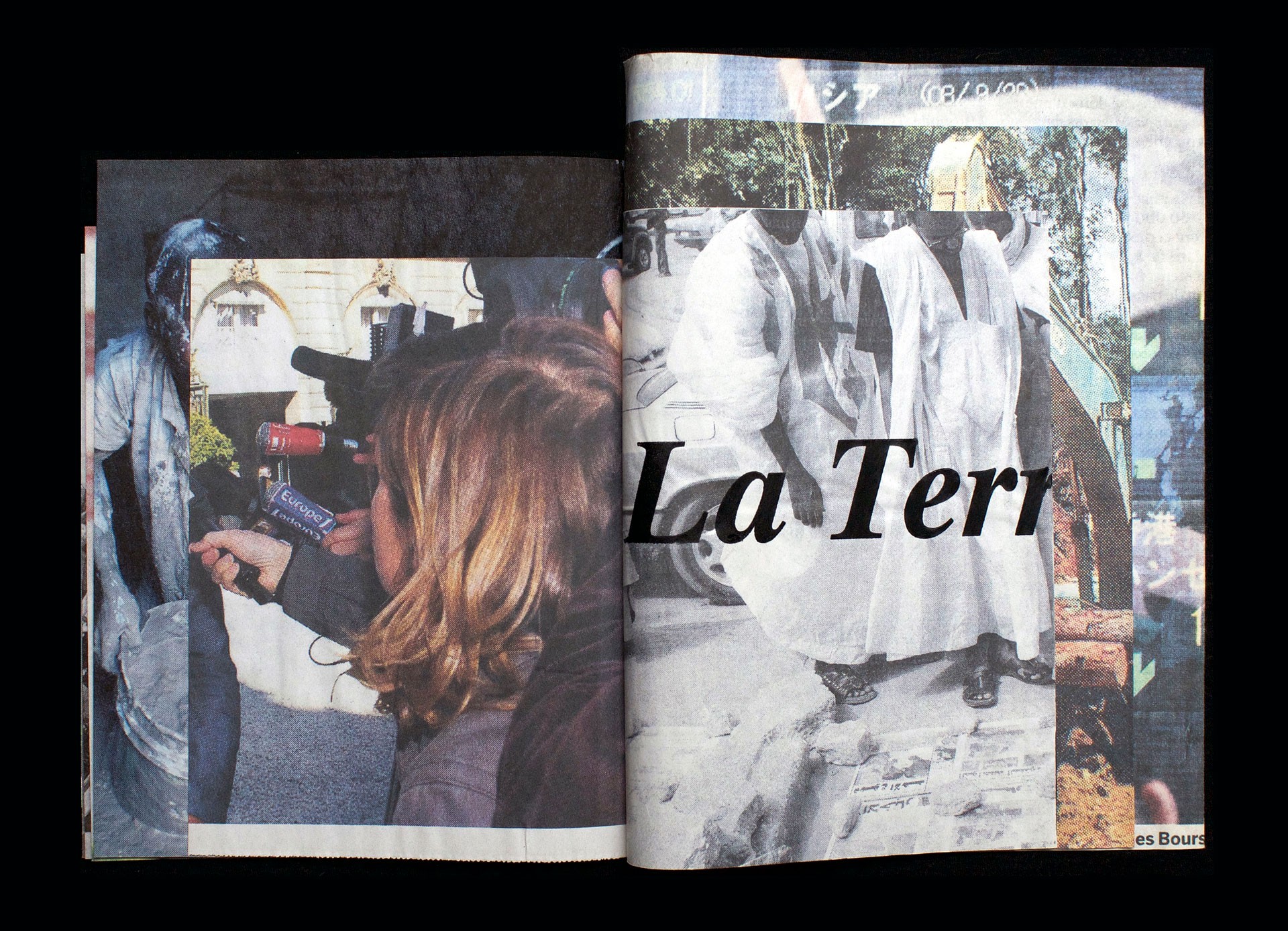 *Information*, artist book, 19,3 × 25 cm, 48 p., with Frédéric Teschner, Amiens, 2011