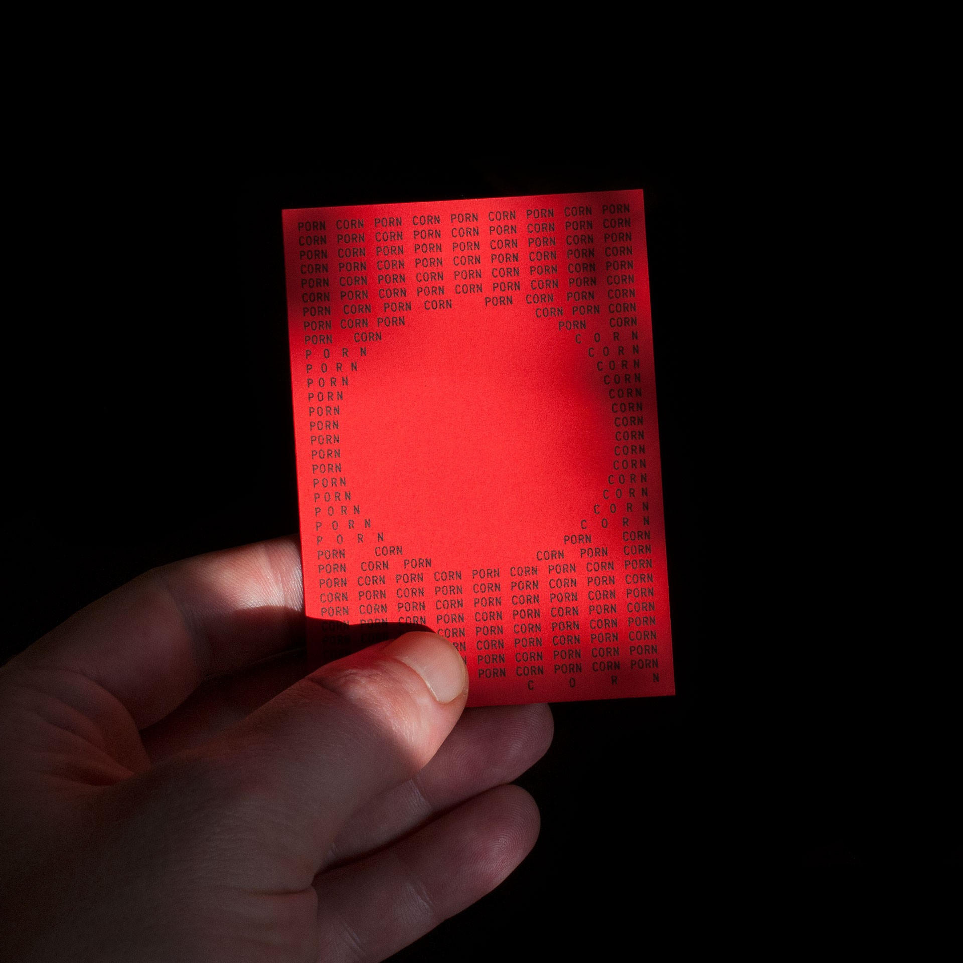 *Porn Corn*, program, visual identity, Wonder/Fortin, Clichy, 2022