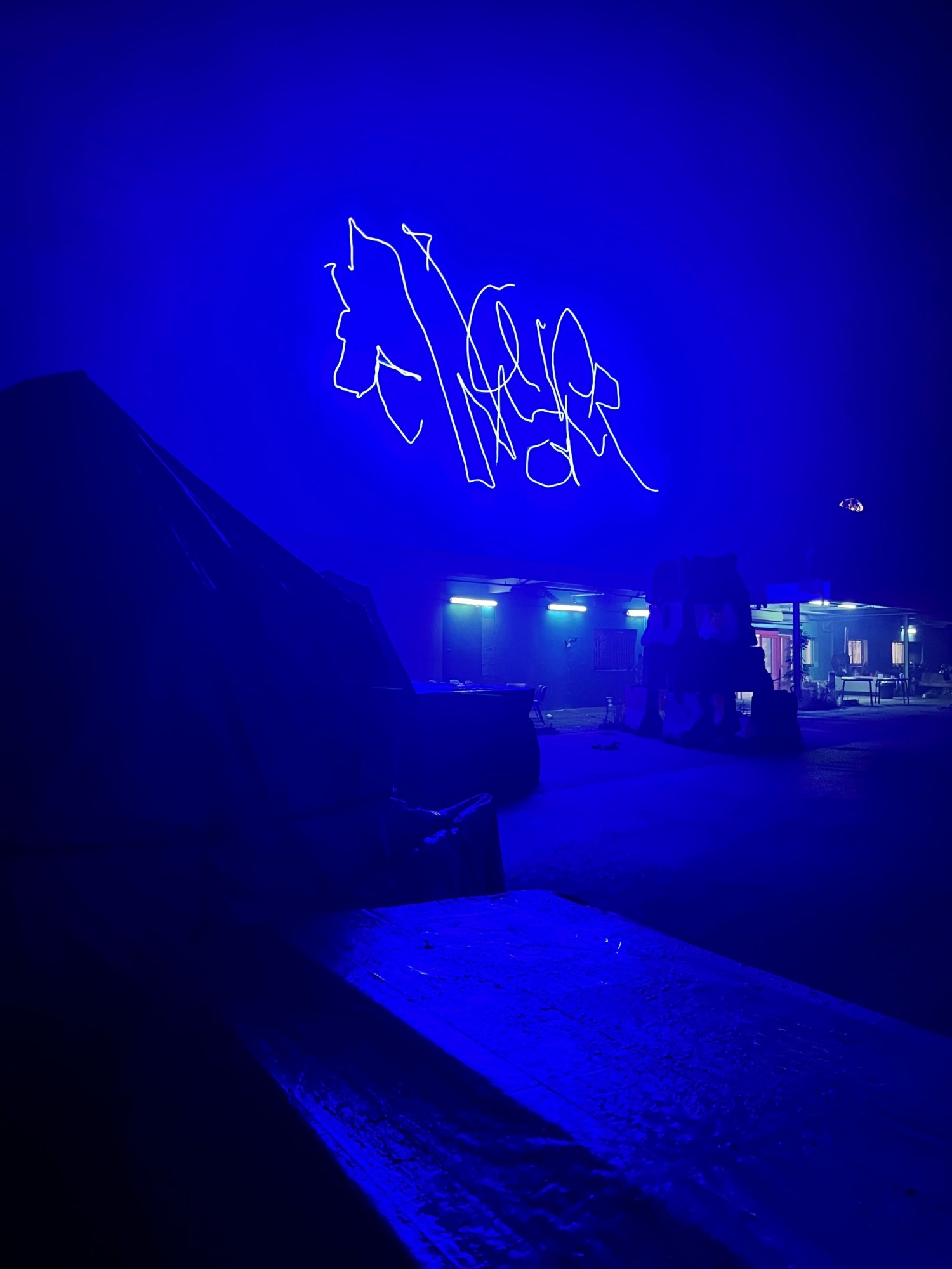 *Le Wonder*, neon logotype, Bobigny, 2024