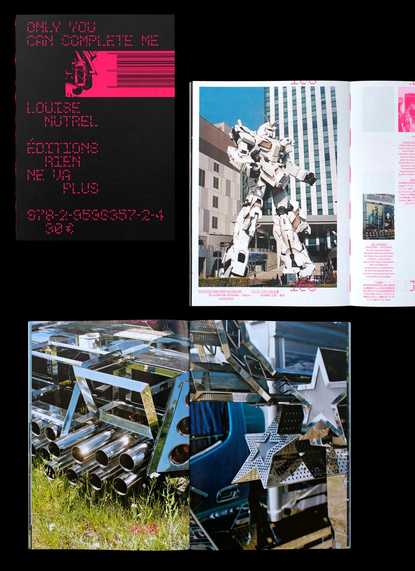 *Only you can complete me*, Louise Mutrel, book, 16,5 × 23,5 cm, 220 p., éditions RNVP, Arles, 2025