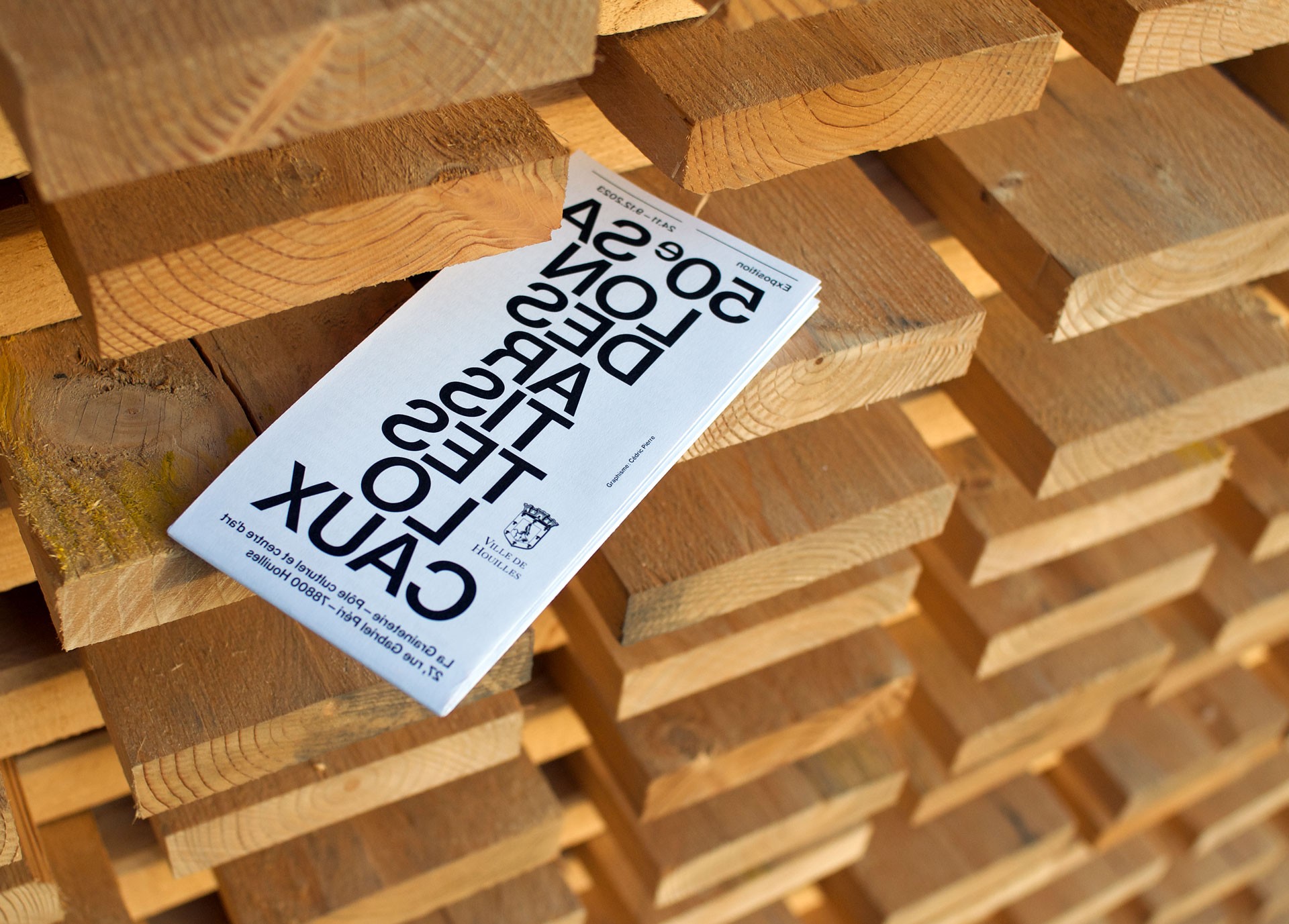 *Salon des artistes locaux*, exhibition document, 7 × 15 cm, centre d'art La Graineterie, Houilles, 2024