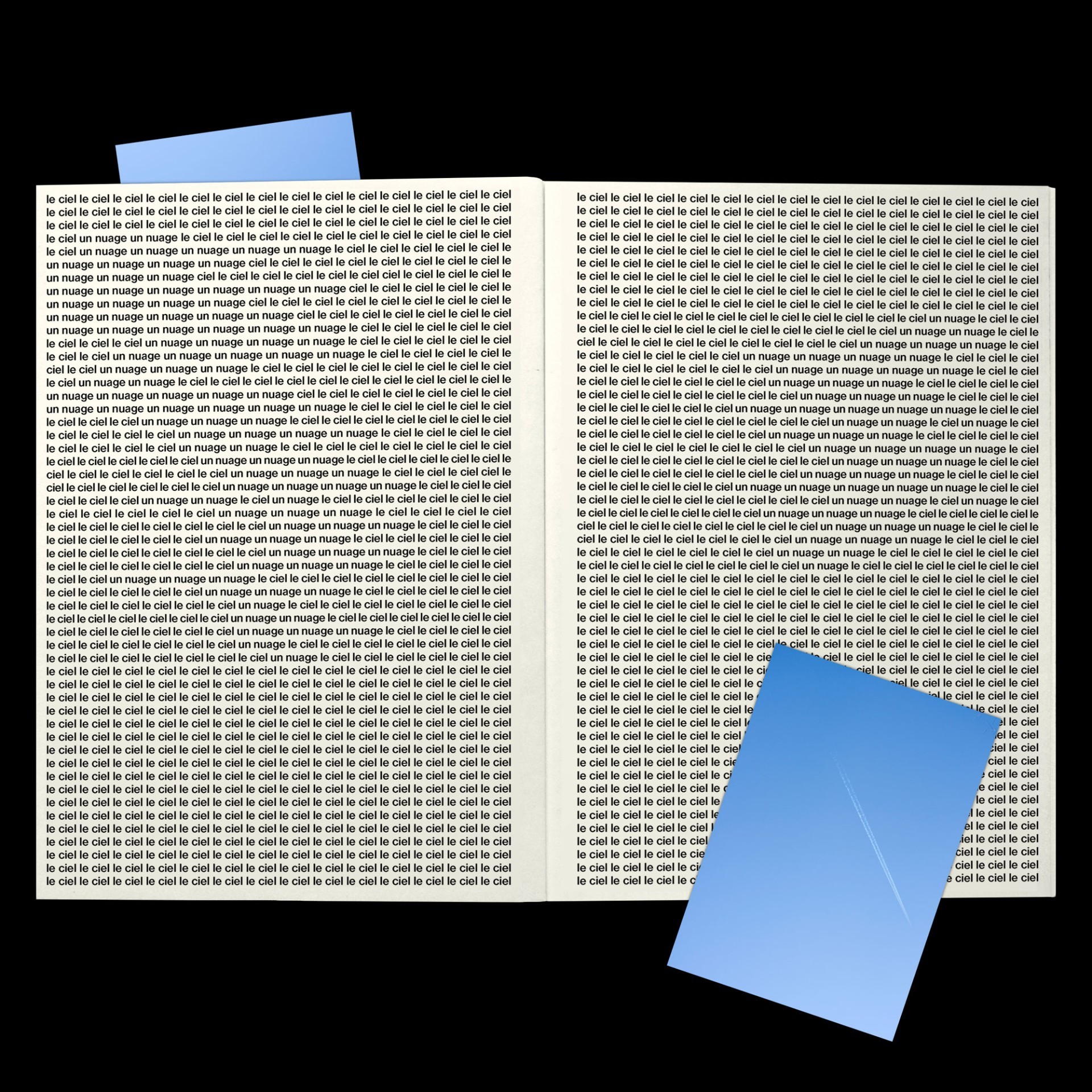 *Douze nuages*, booklet collection, 10,5 × 14,8 cm, 16 p., Paris, 2024