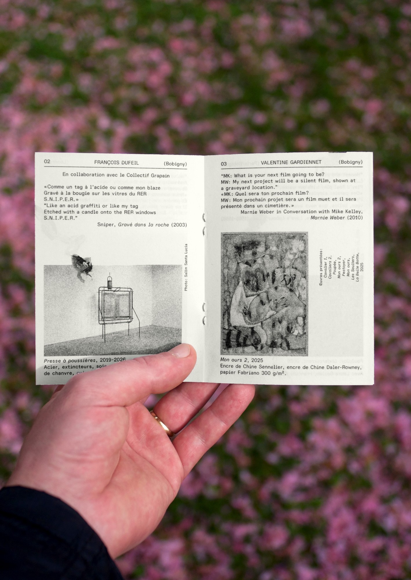 *Ann?*, livret d'exposition, 9,5&nbsp;×&nbsp;13&nbsp;cm, 12&nbsp;p., Le&nbsp;Wonder, Bobigny, 2026