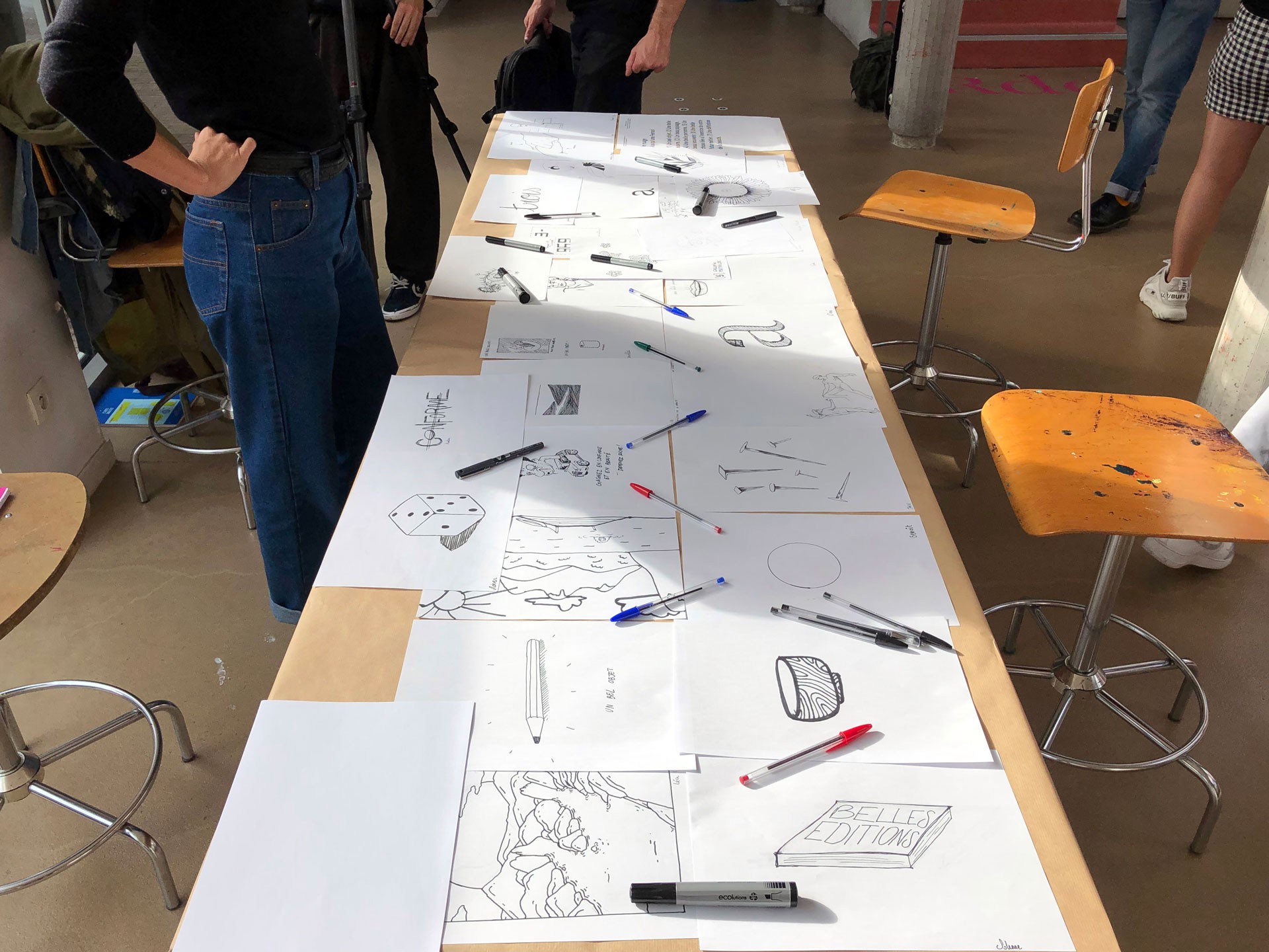 *Un nuage plus qu'une Ferrari*, workshop, with Paquita Milville, Ésad Amiens, 2021