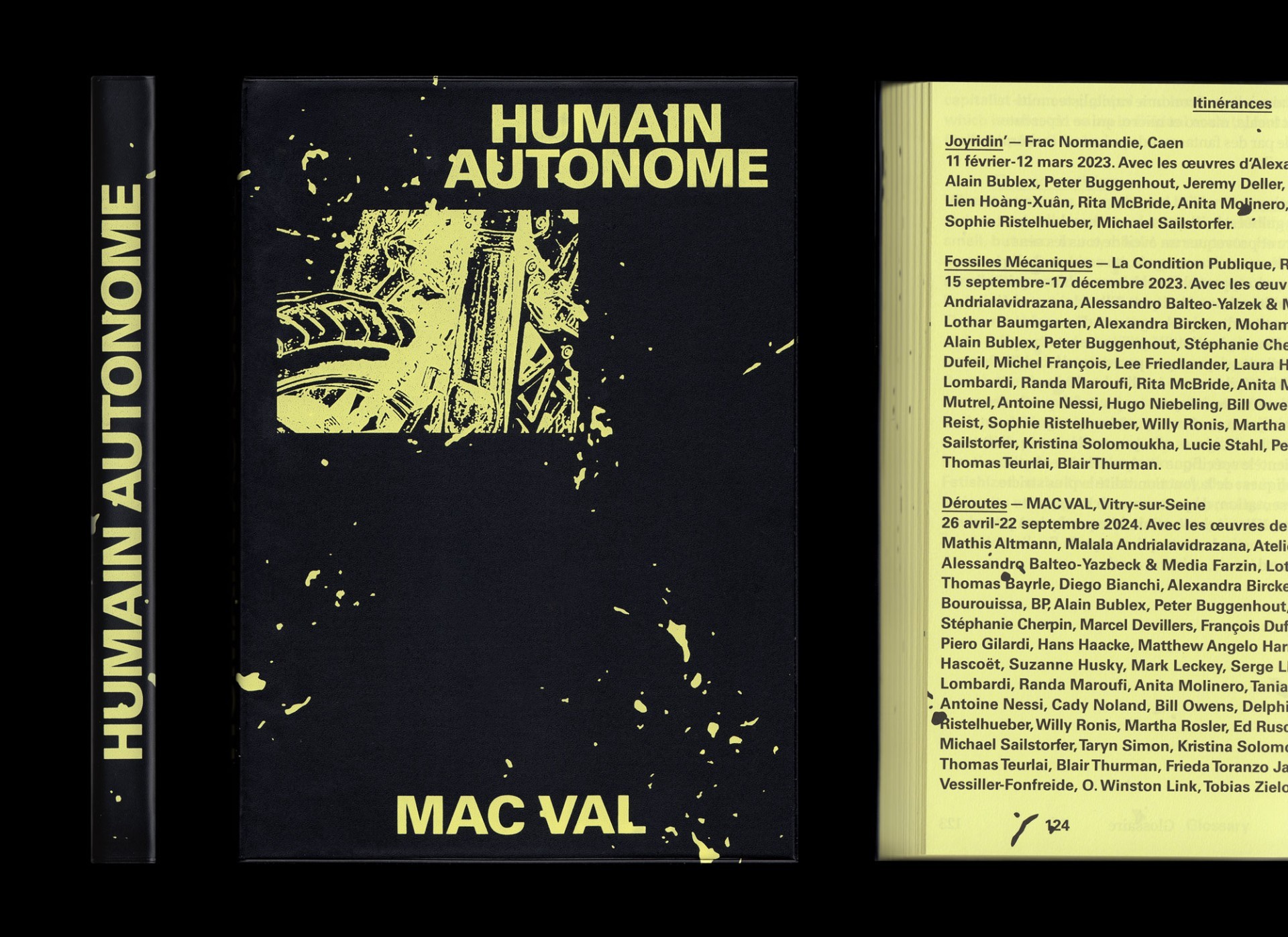 *Humain Autonome*, catalog, 14,8 × 20,5 cm, 224 p., MAC VAL, Contemporary art museum, Vitry-sur-Seine, 2024