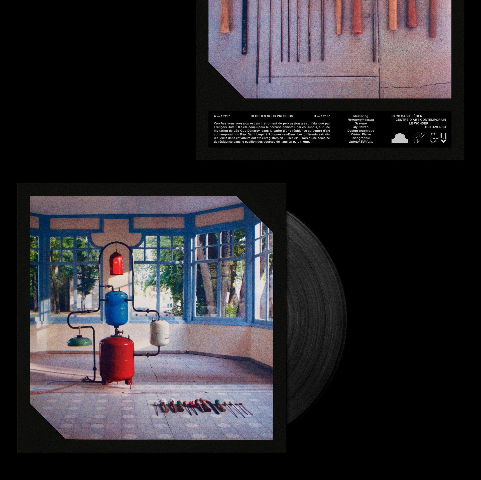 *Cloches sous pression*, vinyl cover, François Dufeil, Paris, 2021