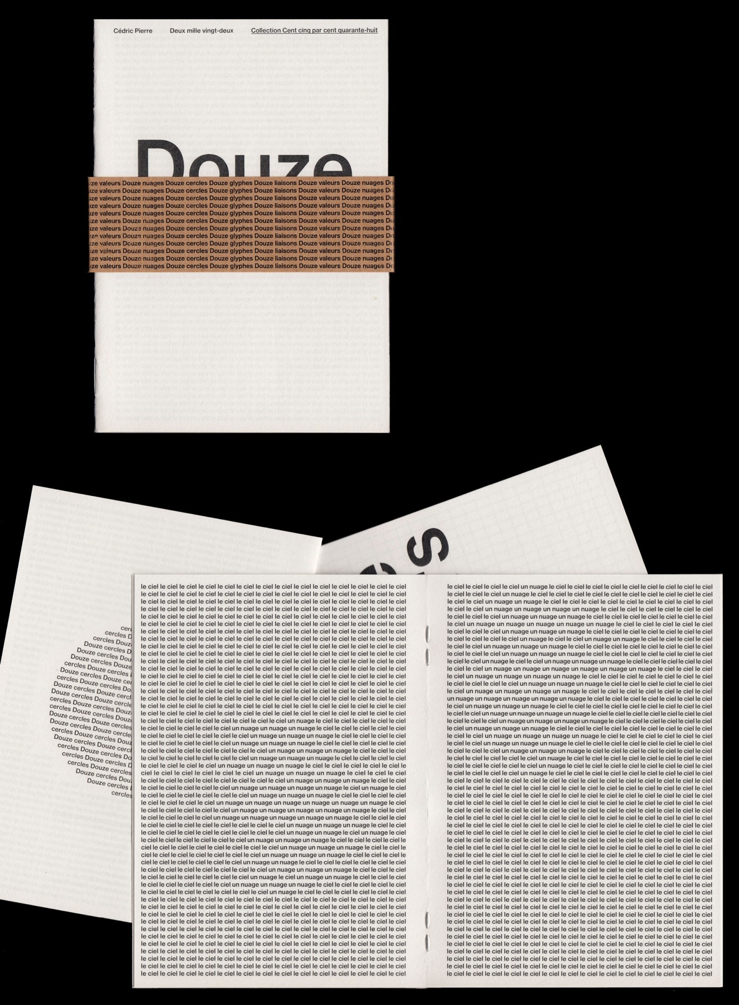 *Douze*, booklet collection, 10,5 × 14,8 cm, 5 × 16 p., Paris, 2022