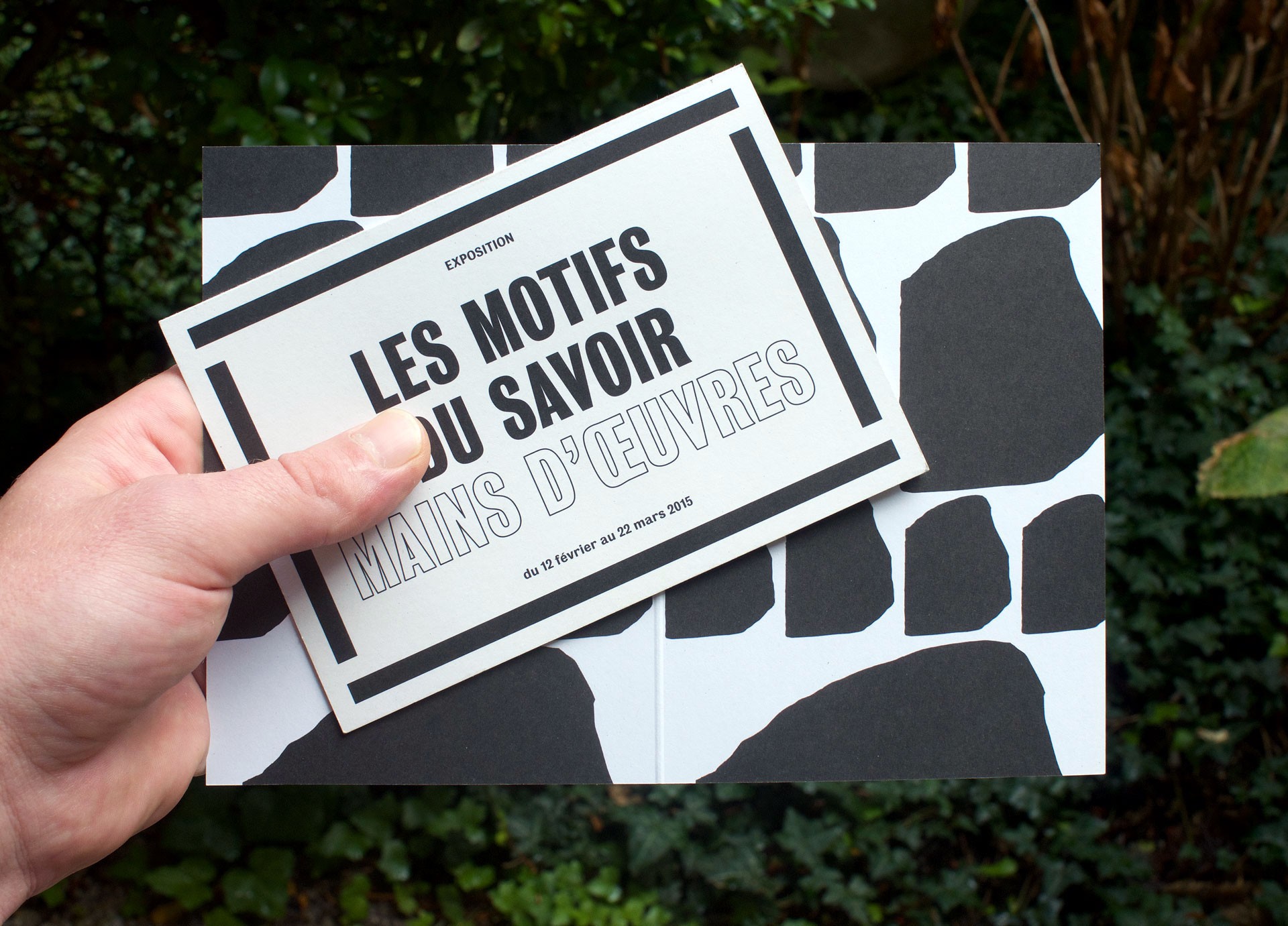 *Les motifs du savoir*, visual identity, with Julie Portier and Julien Nédélec, Saint-Ouen, 2015
