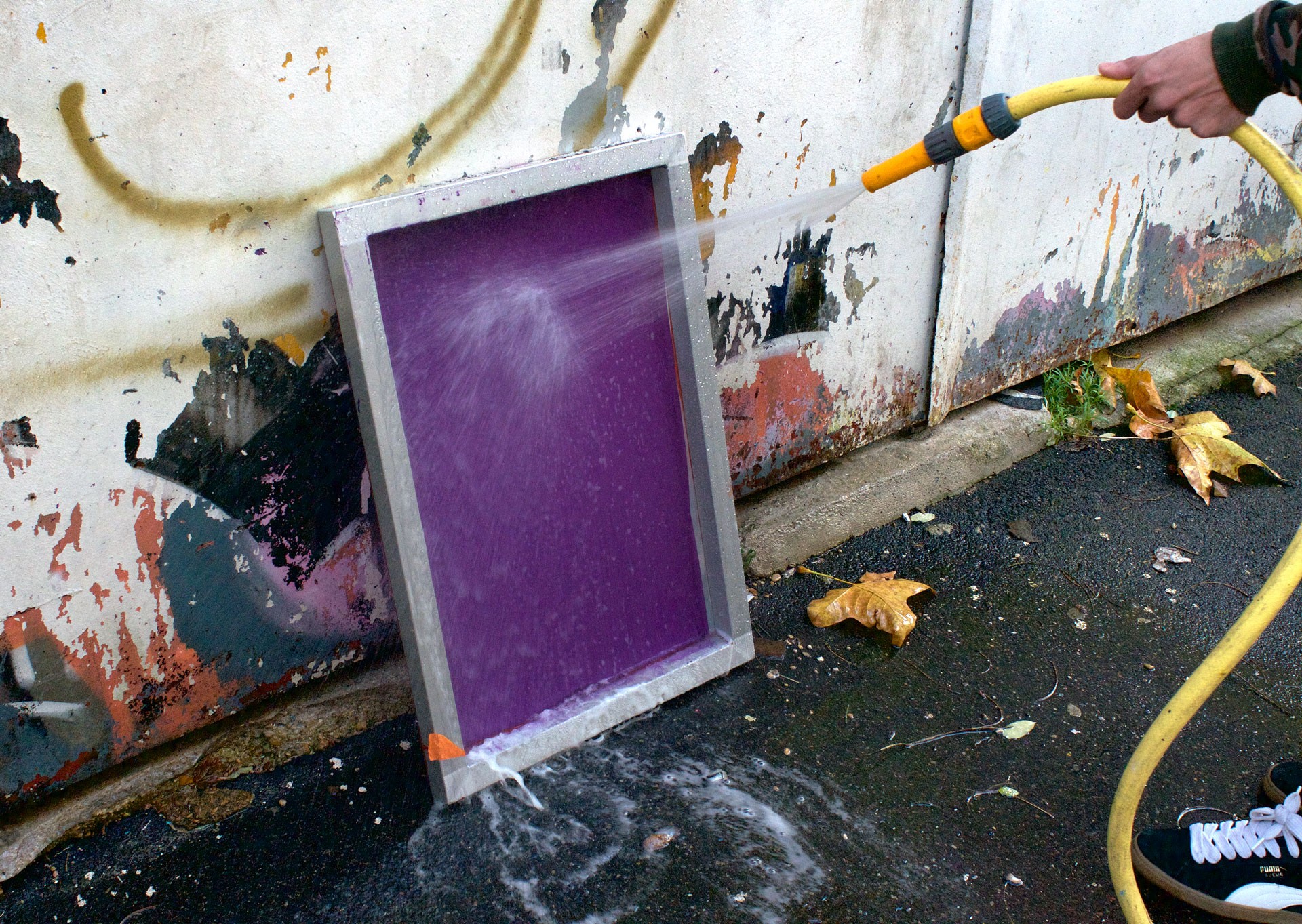 Silkscreen in progress, École nationale supérieure d'architecture, Paris, 2017