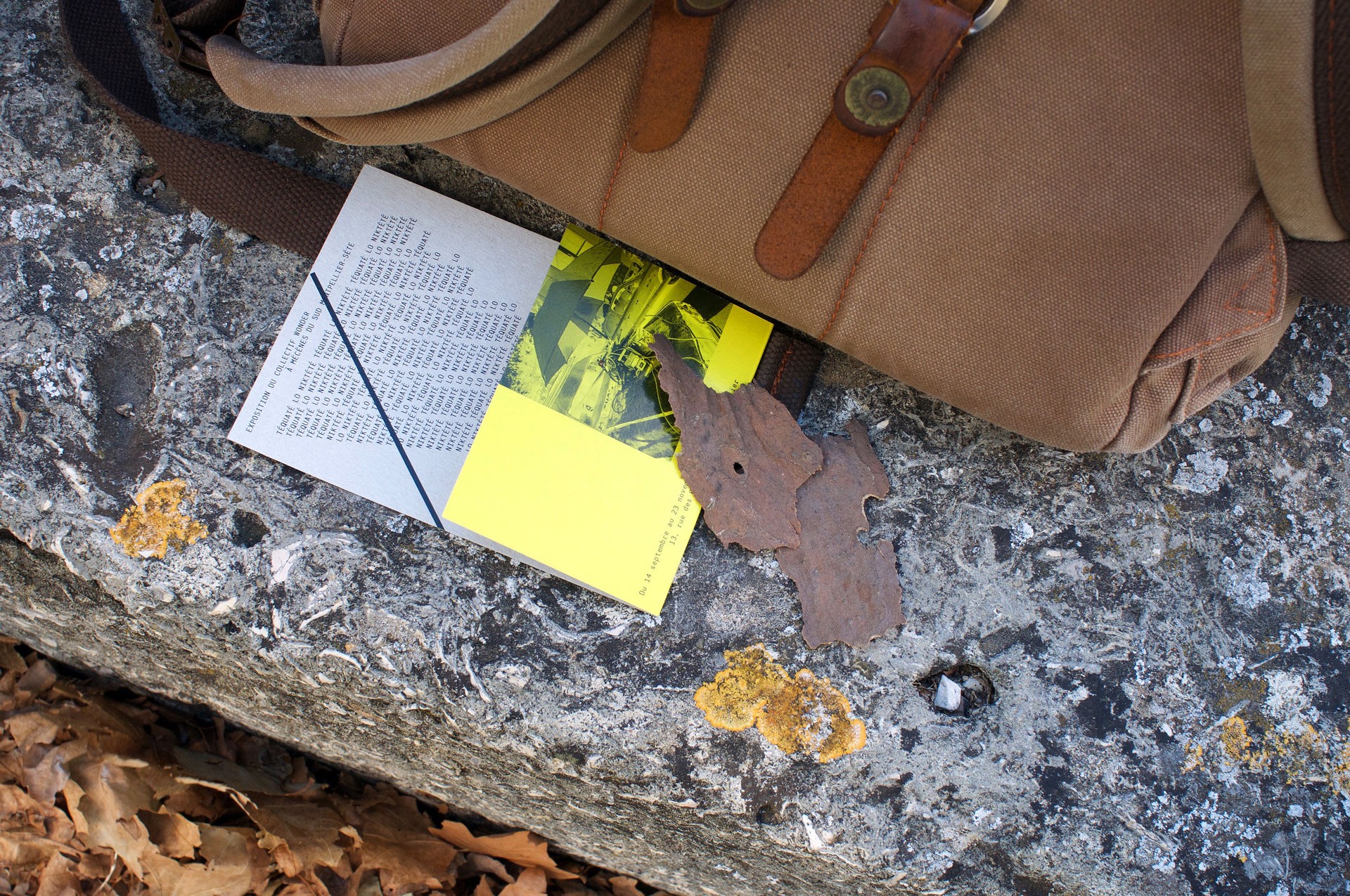 *Téquaté LO Niktété*, visual identity, invitation cards, Mécènes du Sud, Montpellier-Sète, 2018