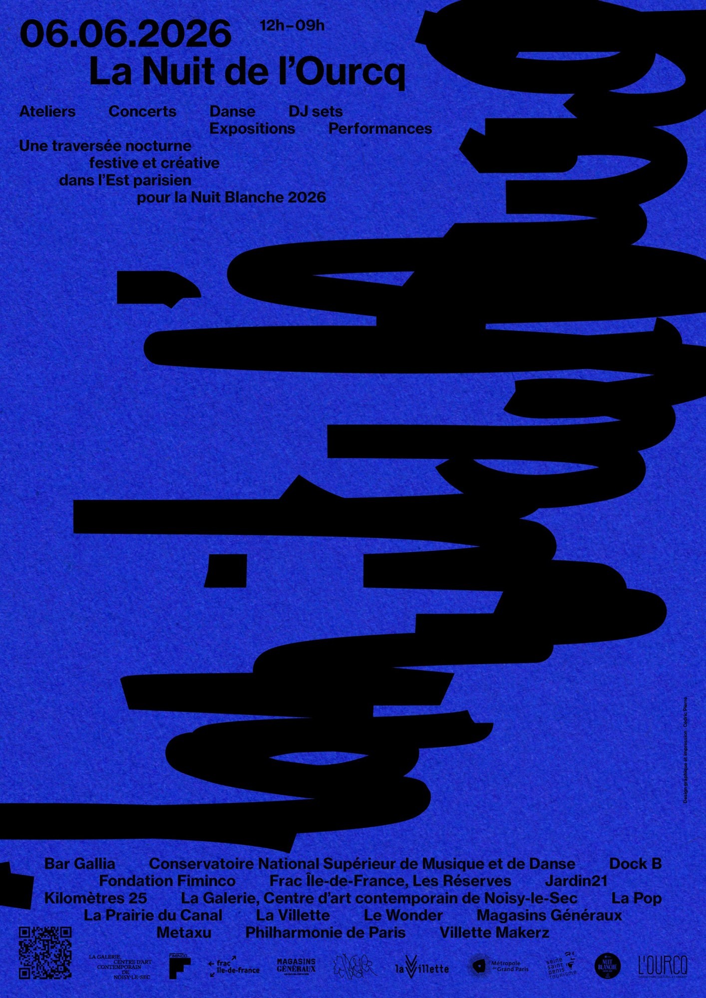 *La Nuit de l'Ourcq*, affiche, Pantin-Bobigny, 2026