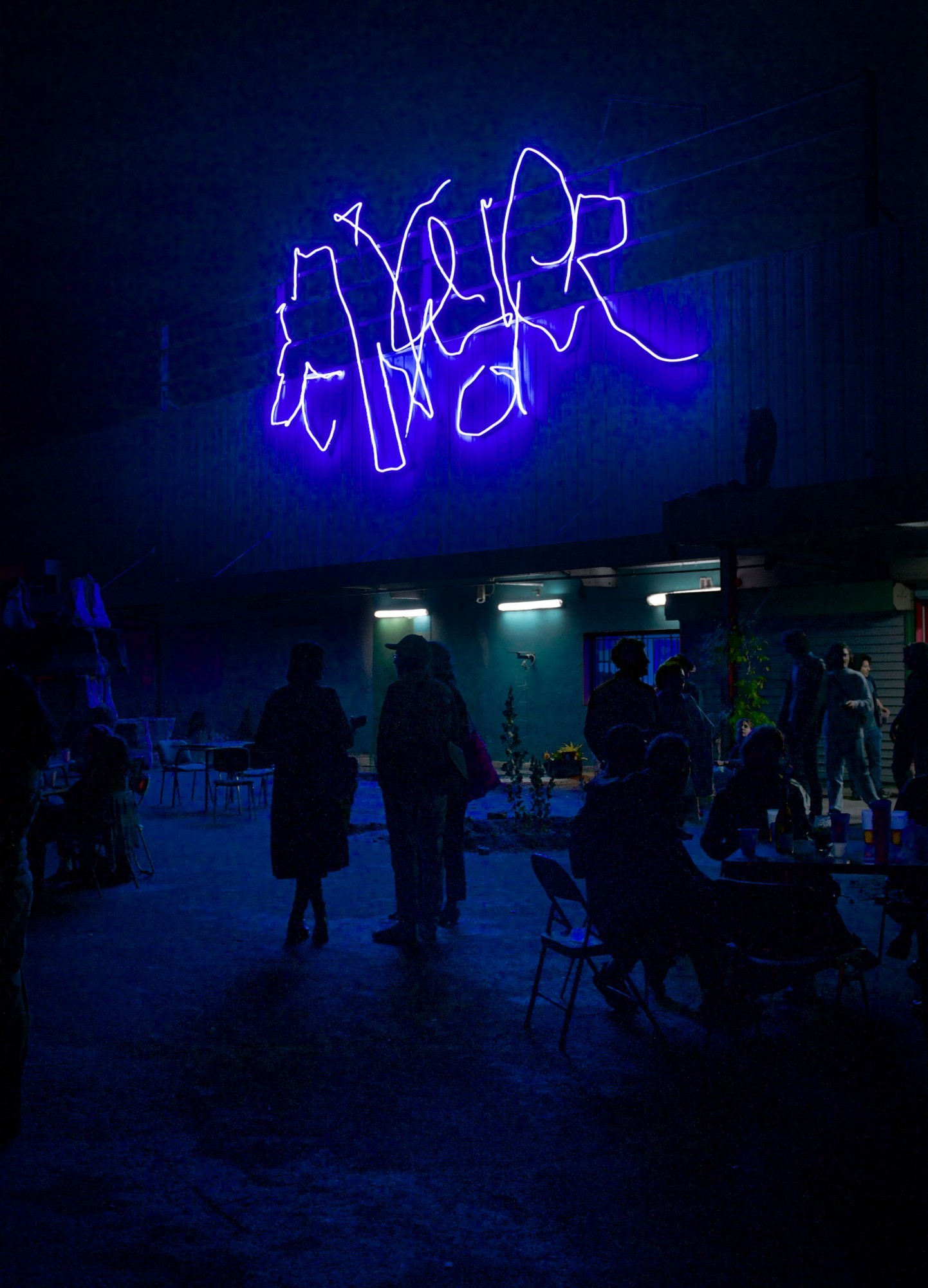 *Le Wonder*, neon logotype, Bobigny, 2024