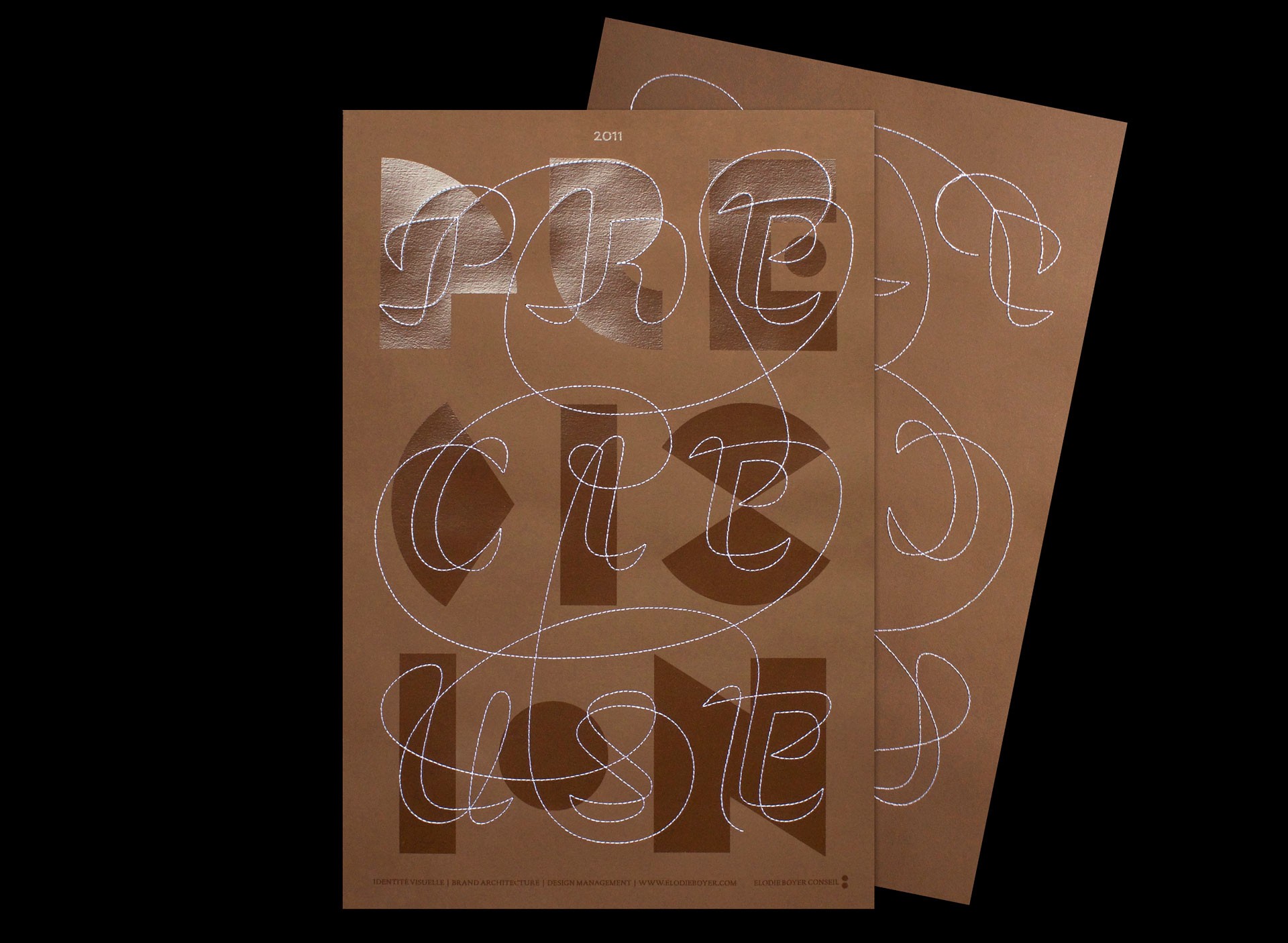 *Précieuse précision*, greeting card, 39 × 53,8 cm, Élodie Boyer, with Patrick Doan, Amsterdam, 2011