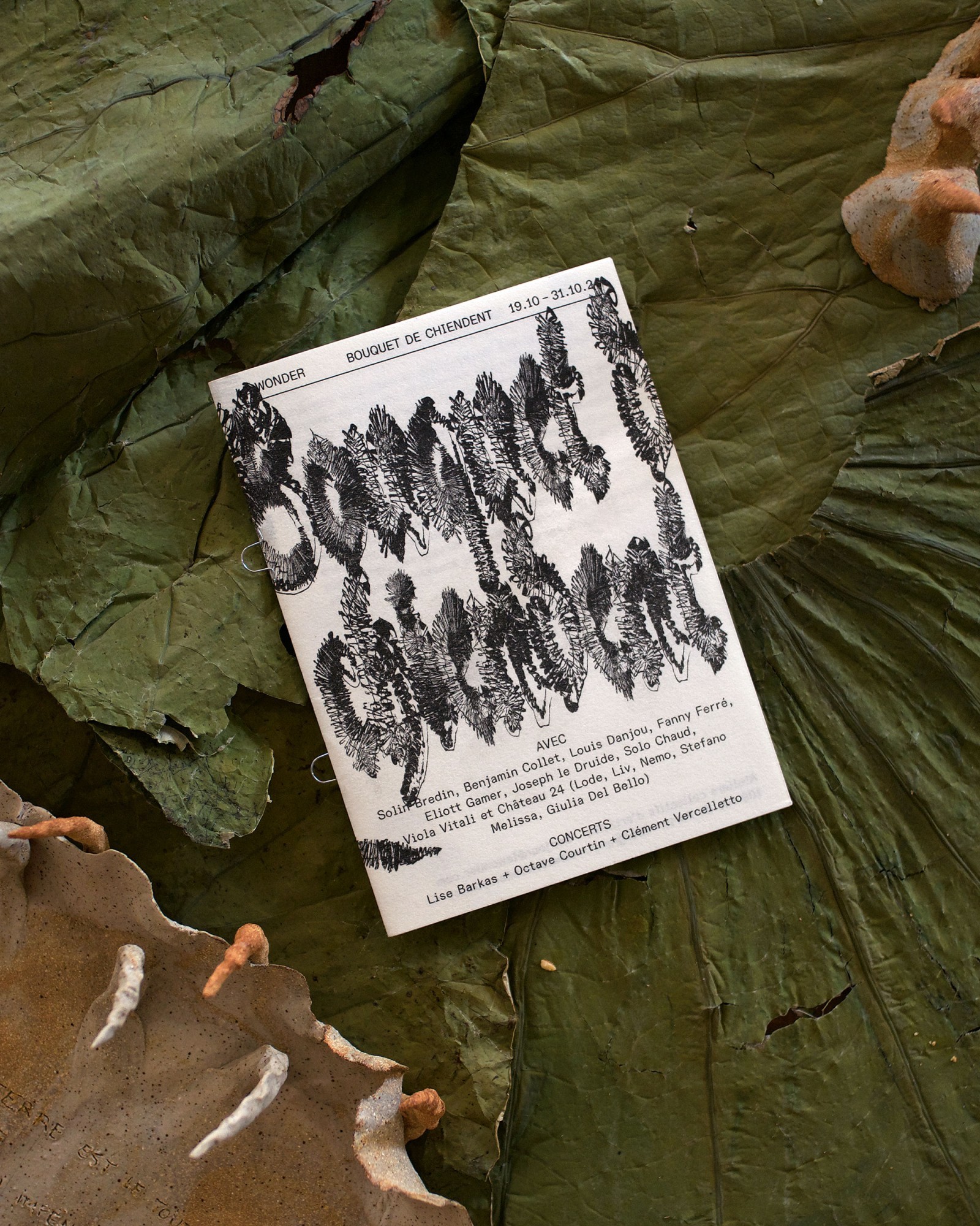 *Bouquet de chiendent*, leaflet, 9,5 × 13 cm, 16 p., Le Wonder, Bobigny, 2024